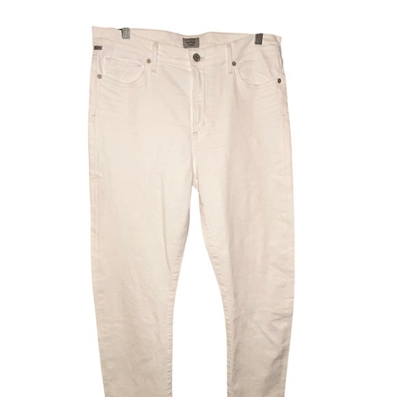 Citizens of Humanity Harlow Ankle High Rise Slim White‎ Jeans Womens Size 32 - Picture 3 of 11